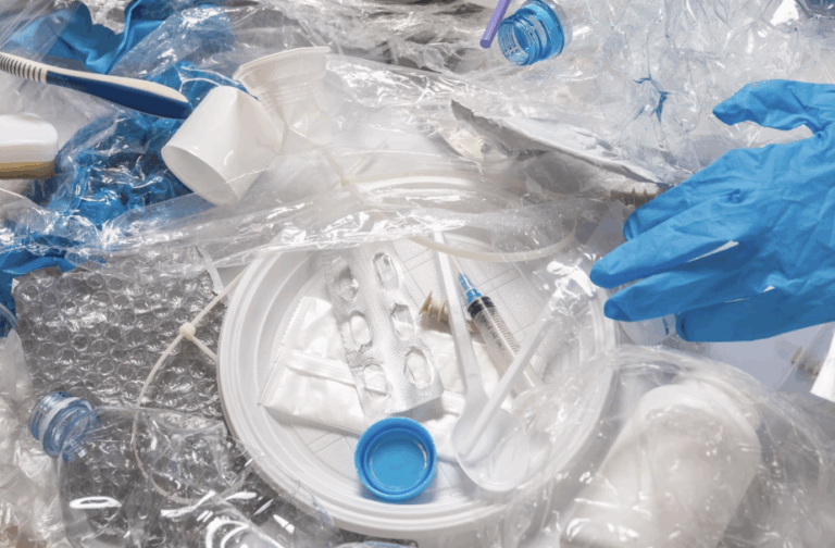 Medical plastics used in a hospital that are made with antimicrobial